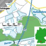 Lage des Autobahnsees Unterelchingen