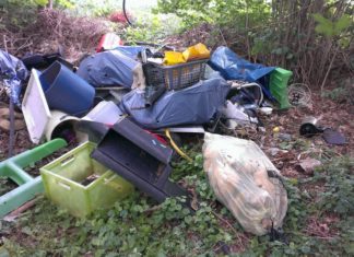 Diesen Müllhaufen entdeckten die "Plastikpiraten" der Elbe-Jeetzel-Schule in Dannenberg. Bild: Elbe-Jeetzel-Schule Dannenberg