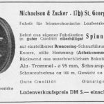 Aus "Die Fischwaid", Mai 1949: Die "Spinnrolle" von Michaelsen & Zucker aus St. Georgen im Schwarzwald.