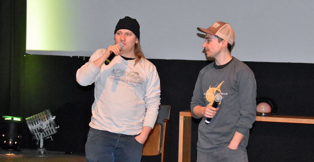 Simon Stäblein (links) und Ole Rogowski führten durch das Programm.