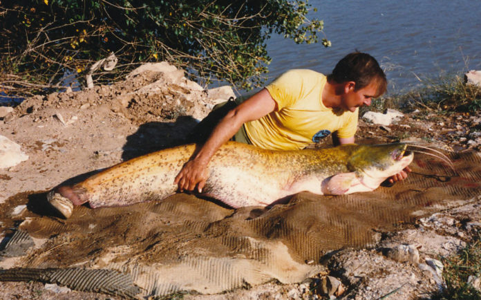 Kevin Maddocks wechselte nach seiner ersten Karriere als erfolgreicher Karpfenangler zum Welsfischen. Jan Eggers ist mit Kevin eng befreundet.