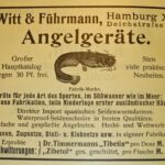 Witt & Führmann-Anzeige mit der berühmten Welsmarke aus Max von dem Borne, Angelfischerei, 5. Auflage, 1914.