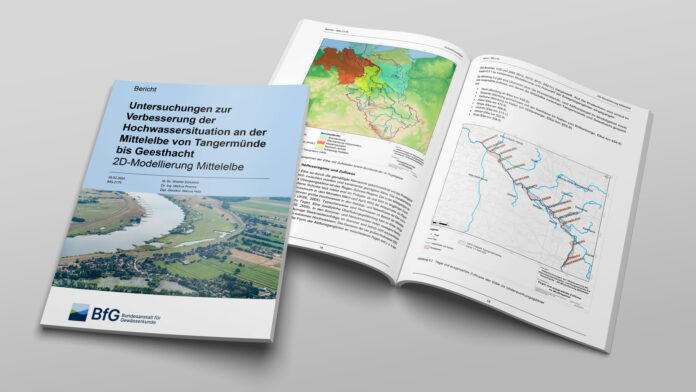 Die Broschüre „Untersuchungen zur Verbesserung der Hochwassersituation an der Mittelelbe von Tangermünde bis Geesthacht“ kann unter dem Beitrag als pdf heruntergeladen werden. Bild: BfG/Petr