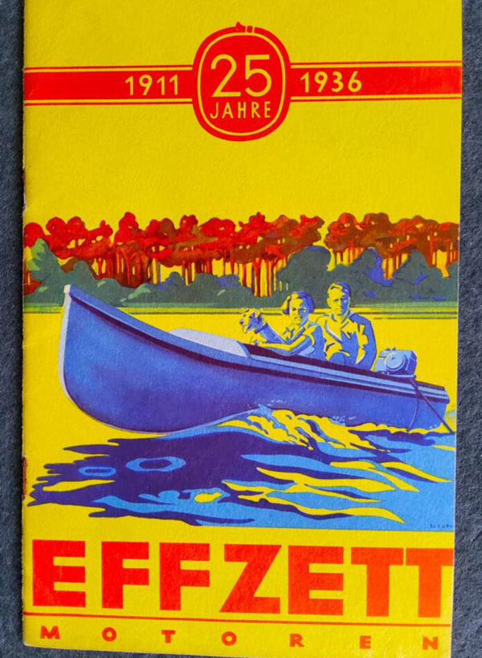 Bootsmotoren-Katalog von EFFZETT aus dem Jahr 1936, damals bestand die Firma schon 25 Jahre.