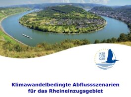 Die neue IKSR-Studie "Klimawandelbedingte Abflussszenarien für das Rheineinzugsgebiet" kann unter dem Beitrag als pdf heruntergeladen werden. Bild: Screenshot