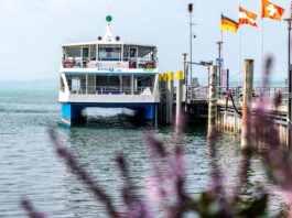 Unter der Marke "ECHT nachhaltig" haben sich am Bodensee verschiedene touristische Betriebe zusammengeschlossen, dazu zählt auch das Elektroschiff MS Insel Mainau. Bild: TMBW/Gregor Lengler