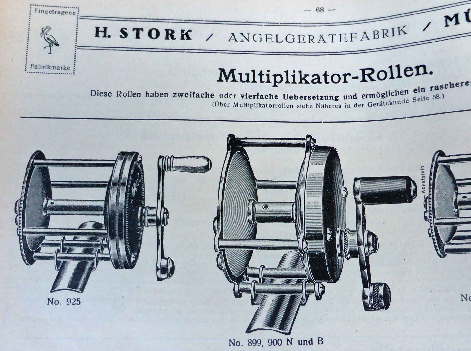 Im Stork-Katalog von 1926 findet man zahlreiche Multirollen-Modelle amerikanischer Bauart.