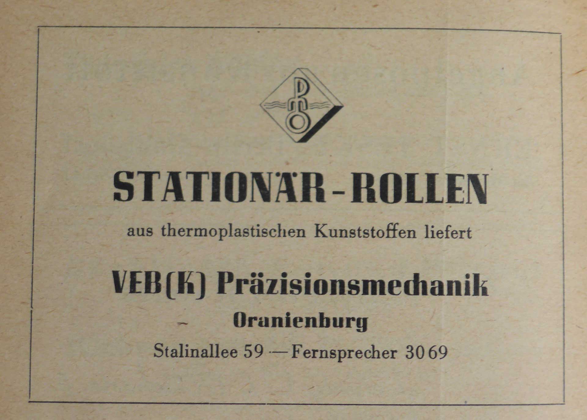 Anzeige im Deutscher Angler-Kalender von 1956.