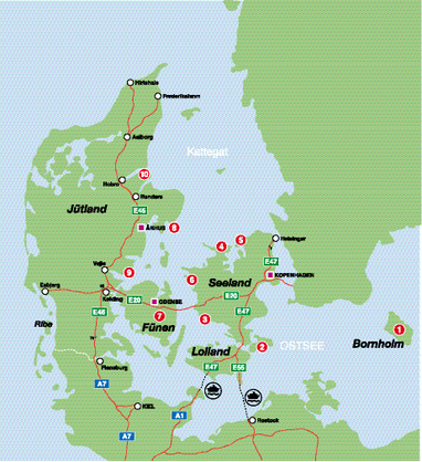 Die zehn besten Meerforellen-Plätze in Dänemark.