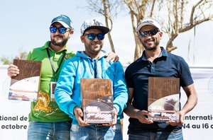 Die drei Sieger des ersten marokkanischen Black-Bass-Tournaments. Bild: David Malacrida