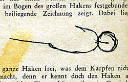Damals belächelt: Die Dresdner Haarmontage aus einer deutschen Angelzeitschrift von 1941.