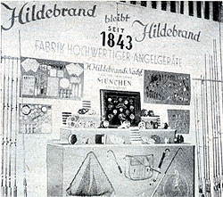 Messestand der Firma Hildebrand's Nachf. Wieland aus dem Jahr 1951.