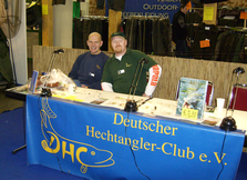 Auch der Deutsche Hechtangler-Club ist wieder auf der Messe Aquafisch mit einem Stand vertreten.