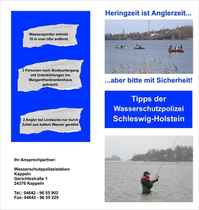Plakat "Aktion Anglersicherheit 2011"